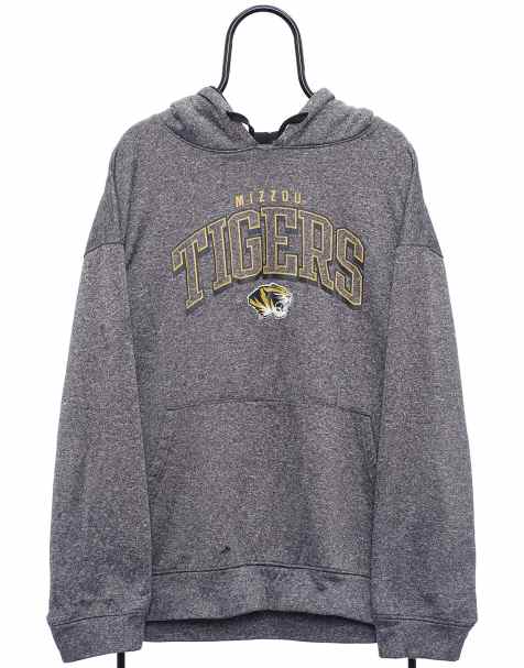 Vintage NCAA mizzou tigers size XL hoodie in grey - view 1
