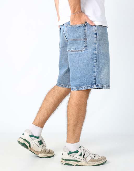 Vintage Nevada 36x20 denim shorts in light blue