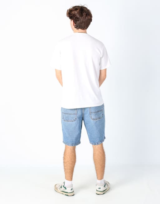 Vintage Nevada 36x20 denim shorts in light blue, 3 of 4