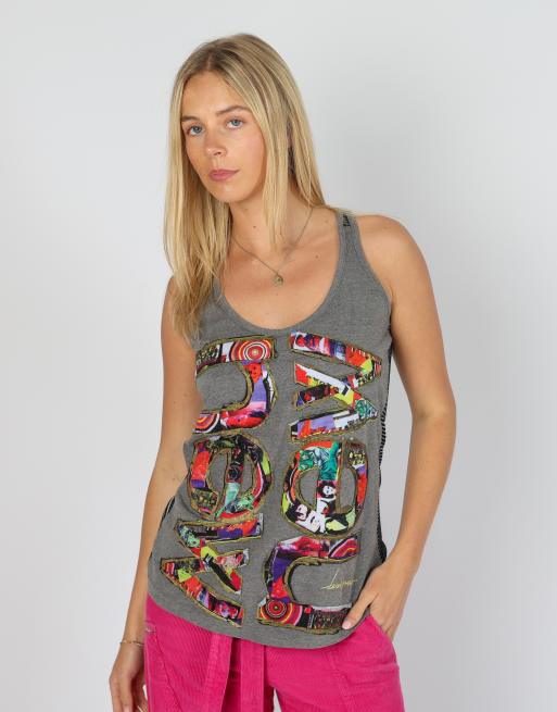 Vintage New M woven vest in grey