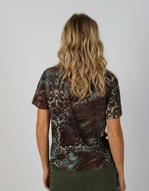 Vintage New Sensation L woven top in brown, 2 of 4