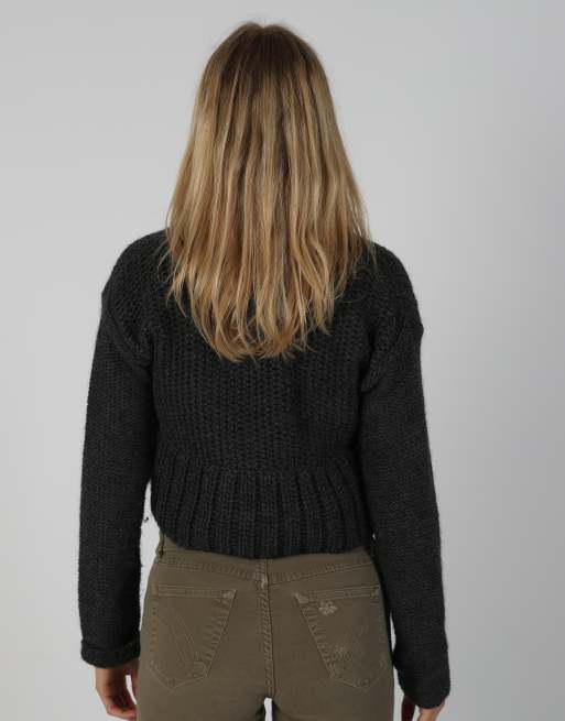 Vintage NewPenny M cardigan in charcoal grey, 2 of 4
