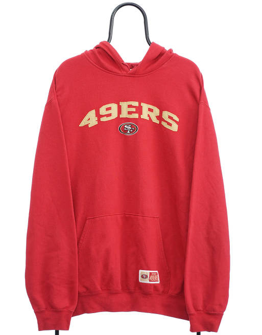 Vintage NFL 49ers size 2XL hoodie in red