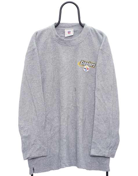 Vintage NFL steelers size XL sweatshirt in grey - view 1