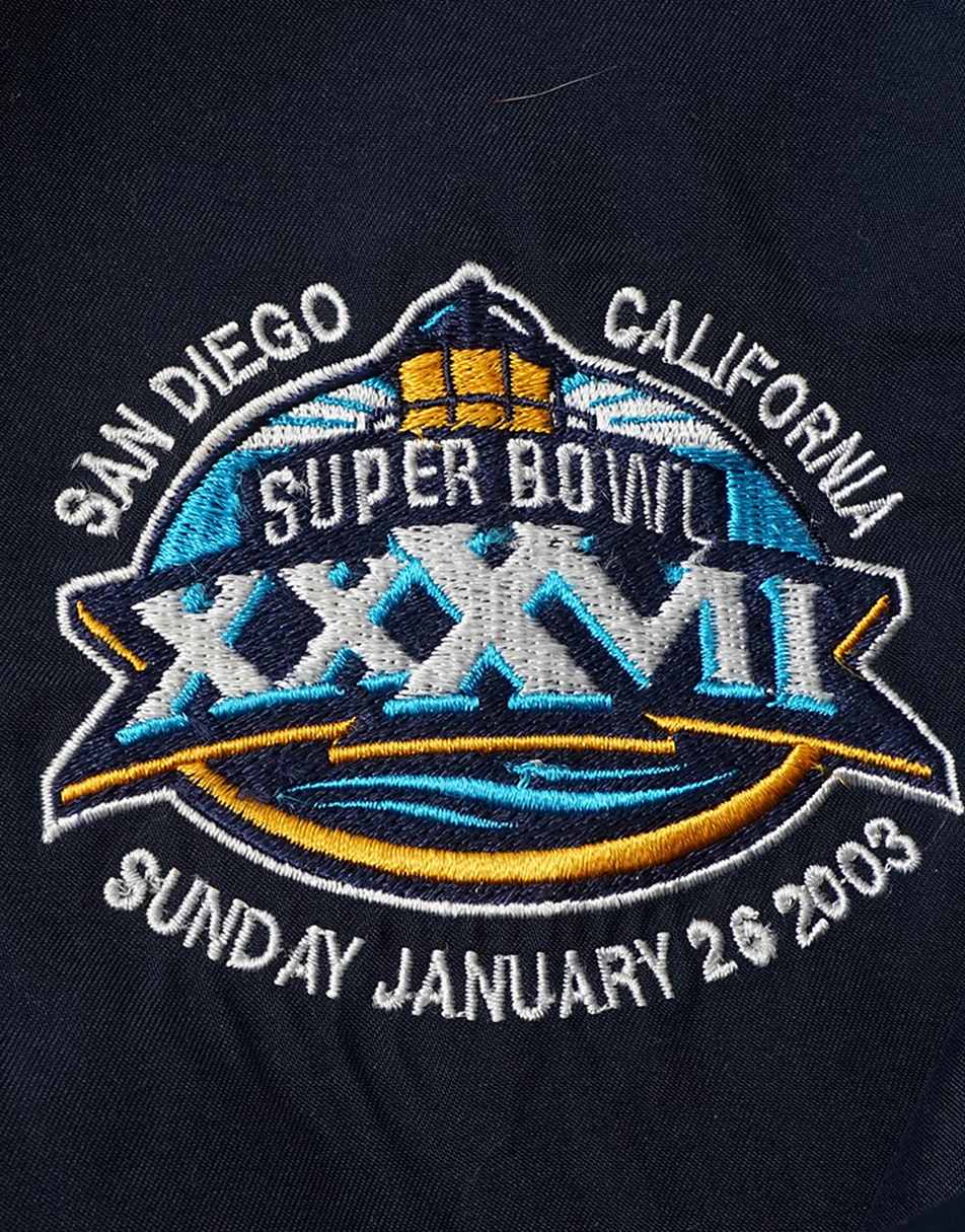Vintage NFL Superbowl Size L Pullover Jacket In Navy 2