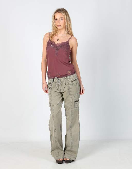 Vintage Nice Concept L cargo pants in khaki green