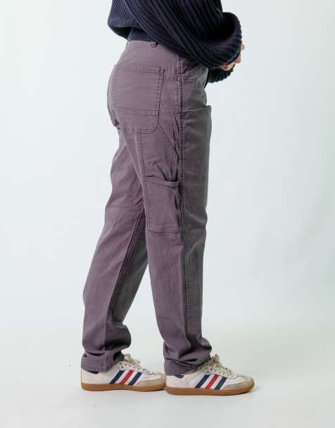 Vintage No Boundaries 32x30 Canvas Carpenter Baggy Jeans Charcoal Grey - view 1