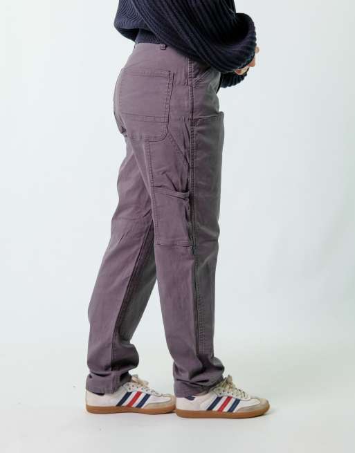 Vintage No Boundaries 32x30 Canvas Carpenter Baggy Jeans Charcoal Grey