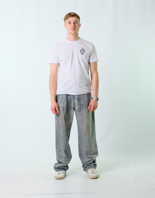 Vintage Noiz Jenas 38x34 Denim Hip Hop Baggy Jeans Blue