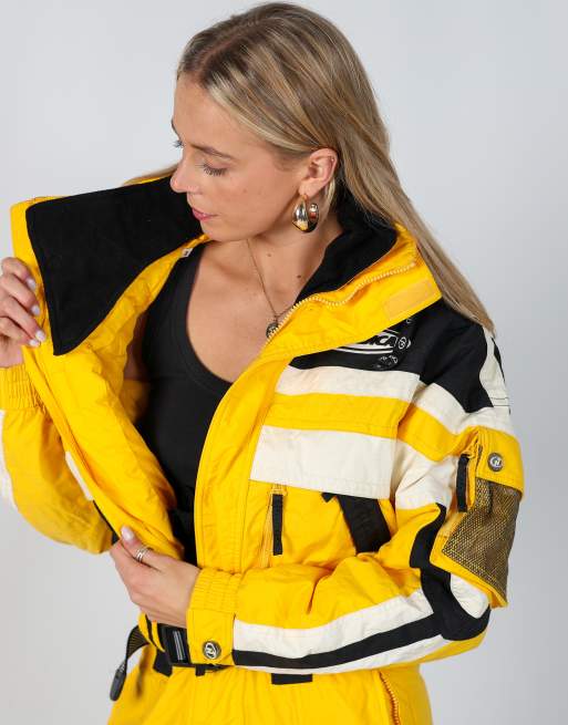 Vintage Nordica S ski suit in yellow, 4 of 4