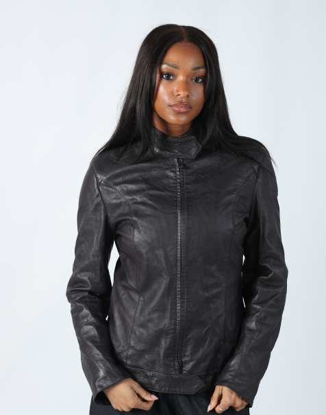 Vintage Normans 18 leather jacket in black - view 1