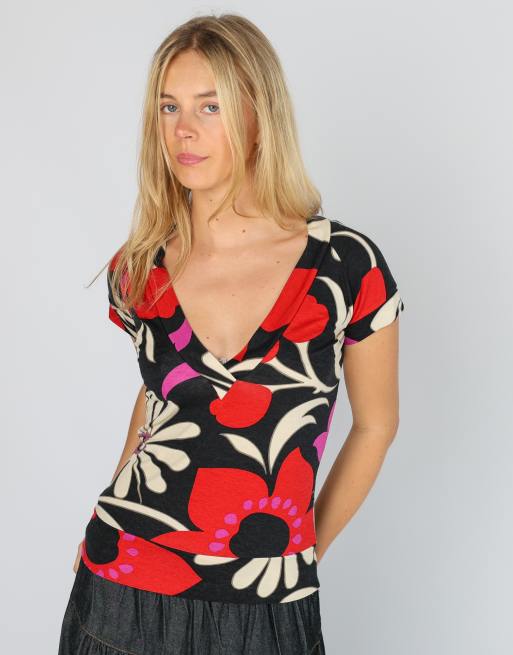 Vintage Northland S woven top in black