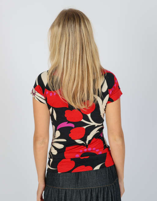 Vintage Northland S woven top in black, 2 of 4