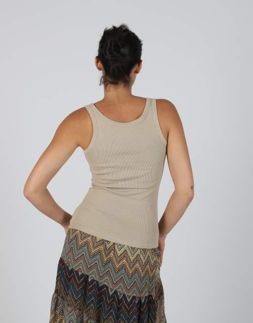 Vintage Northland S woven vest in beige, 2 of 4