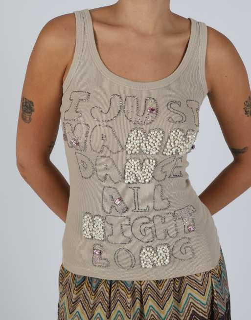 Vintage Northland S woven vest in beige, 4 of 4