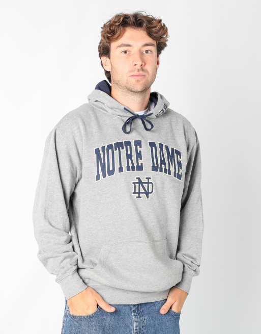 Vintage Notre Dame m hoodie in light grey