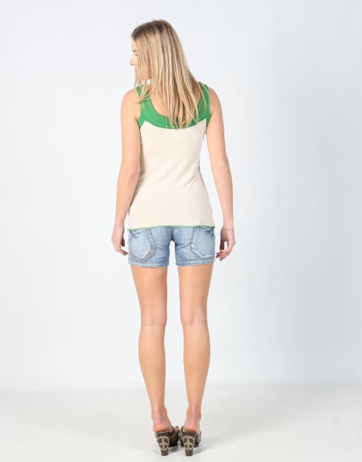 Vintage Novantasei S denim shorts in light blue, 3 of 4