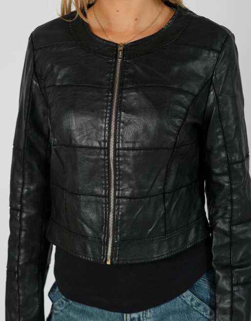 Vintage Nuna Lie S leather jacket in black, 4 of 4