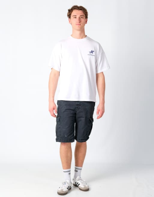 Vintage Oakley 34x22 Canvas Cargo Shorts Black