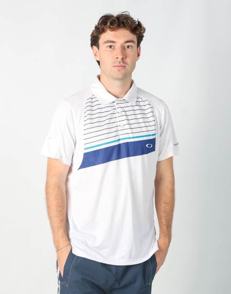 Vintage Oakley l t-shirt in white - view 1