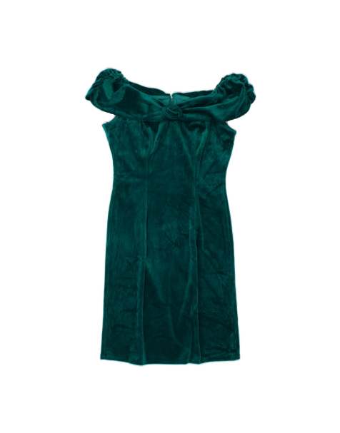 Vintage Off Shoulder Dress It 42 Medium In Green - view 1