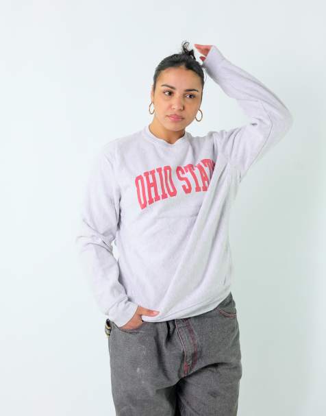 Vintage Ohio State L Sweatshirt Light Grey - view 1