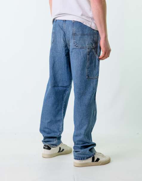 Vintage Old Mill 38x32 Denim Carpenter Baggy Jeans Blue - view 1