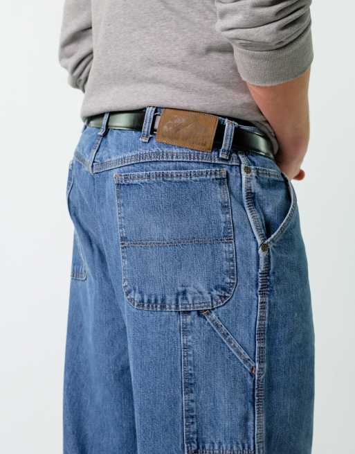 Vintage Old Mill 38x34 Denim Carpenter Baggy Jeans Blue