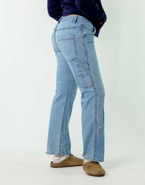Vintage Old Navy 31x32 Denim Carpenter Jeans Blue - view 1
