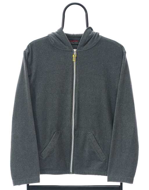 Vintage Oleg Cassini size L hooded fleece in grey