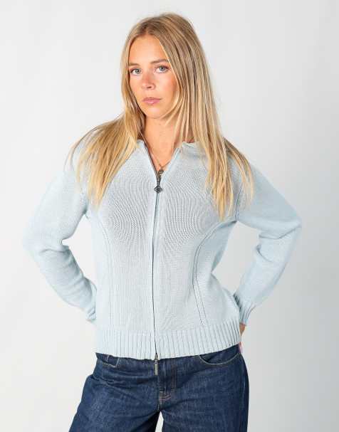 Vintage Olsen S knitted jumper in light blue - view 1