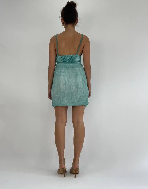 Vintage ombre mini dress in blue, 2 of 4