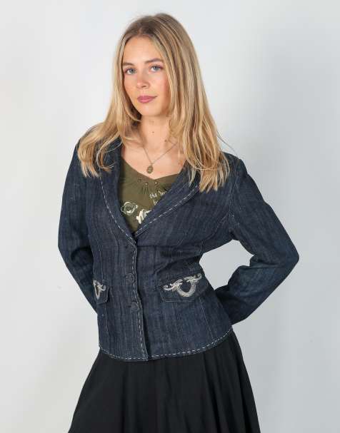 Vintage On parle de vous S denim jacket in blue - view 1