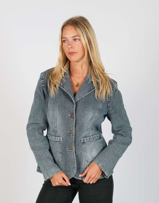 Vintage One couch L denim jacket in light blue, 3 of 4