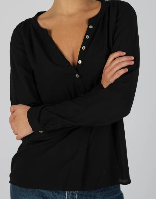 Vintage ONLY M blouse in black, 4 of 4