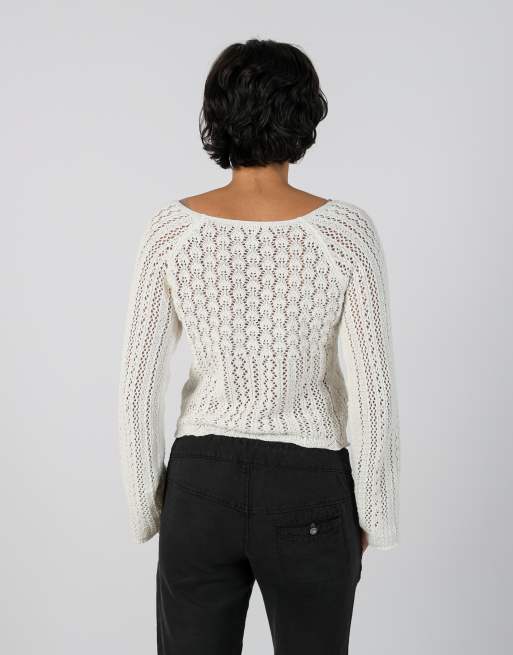 Vintage ONLY S woven top in white, 2 of 4