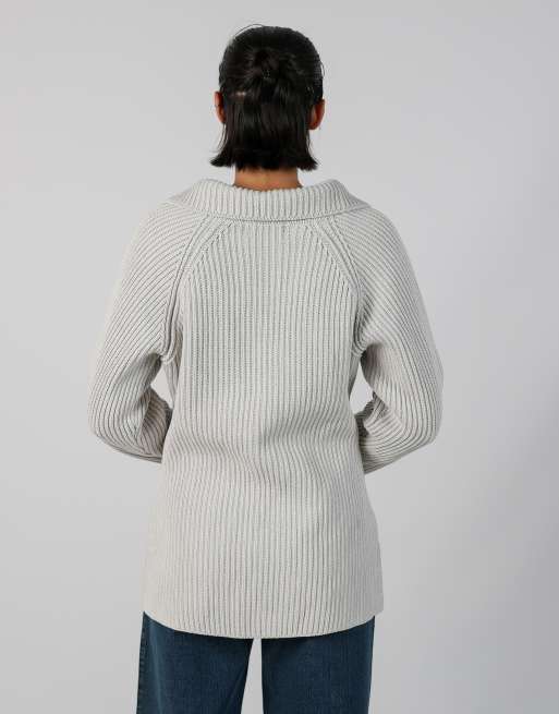 Vintage Onyx M cardigan in light grey, 2 of 4