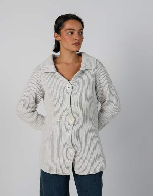 Vintage Onyx M cardigan in light grey | ASOS