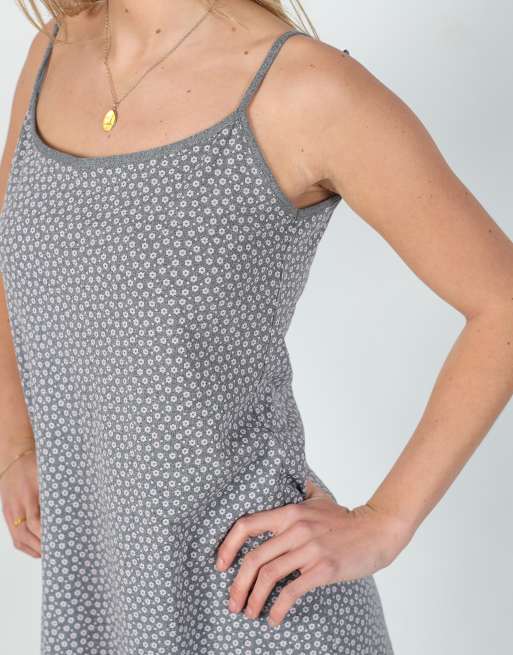 Vintage Onyx M woven mini dress in grey, 4 of 4