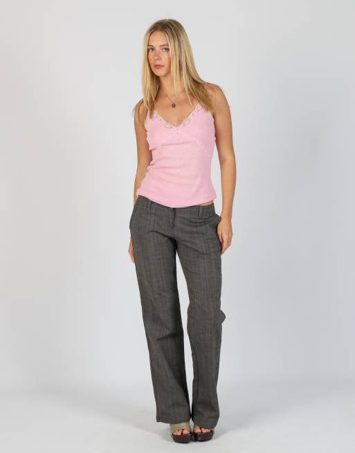 Vintage Onyx S formal trousers in charcoal grey