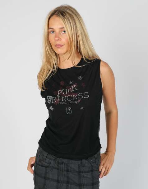 Vintage Onyx S mesh top in black - view 1