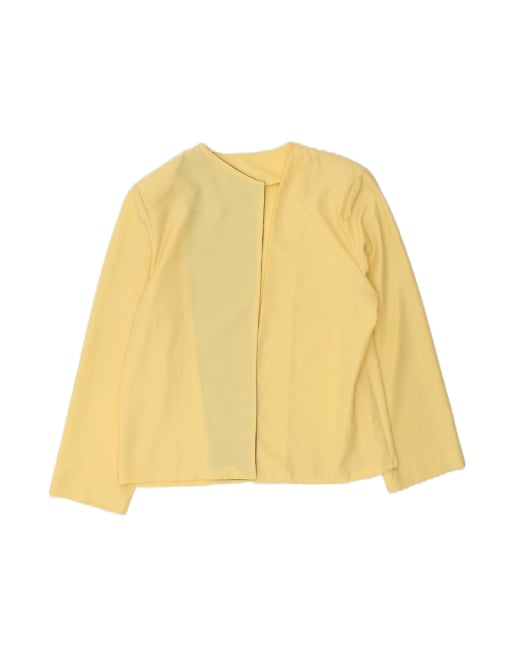 Vintage Open Blazer Jacket It 48 XL In Yellow