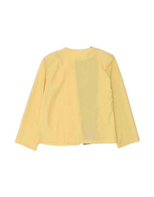 Vintage Open Blazer Jacket It 48 XL In Yellow, 2 of 4