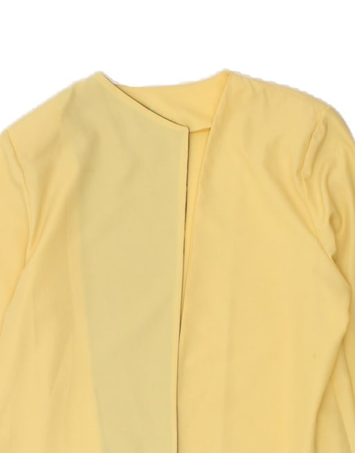 Vintage Open Blazer Jacket It 48 XL In Yellow, 3 of 4