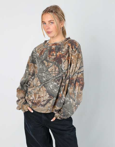 Vintage Outfitters Ridge Realtree l sweatshirt in brown - view 1