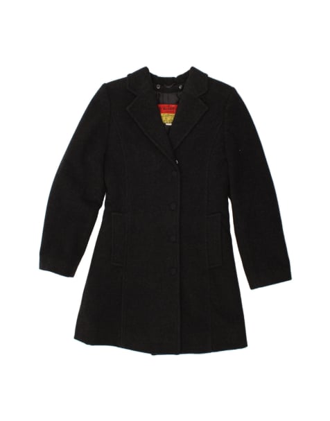 Vintage Overcoat EU 38 Medium In Black Wool - view 1