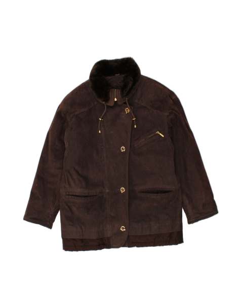 Vintage Overcoat EU 38 Medium In Brown - view 1