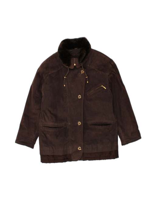 Vintage Overcoat EU 38 Medium In Brown