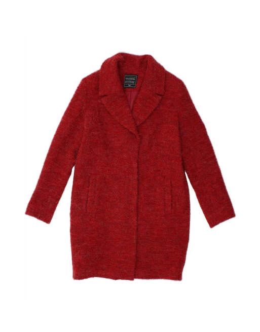 Vintage Overcoat EU 38 Medium In Red