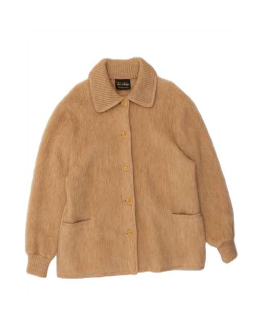 Vintage Overcoat EU 46 XL In Beige Wool
